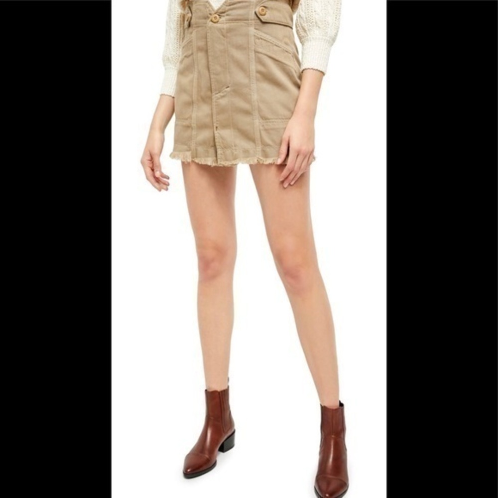 Free People Mini Skirt Size 4 - Picture 1 of 3